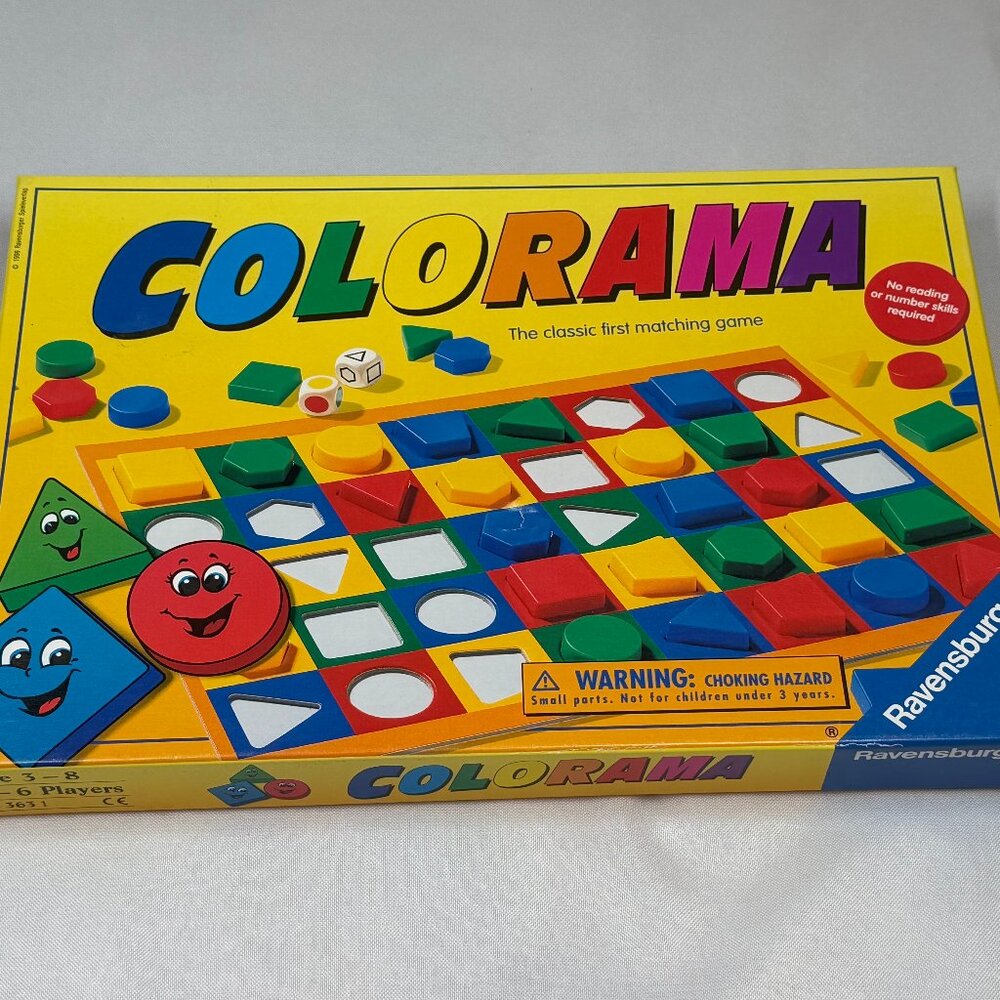 Ravensburger Colorama Board Game Complete Shapes Colors Ages 3-8